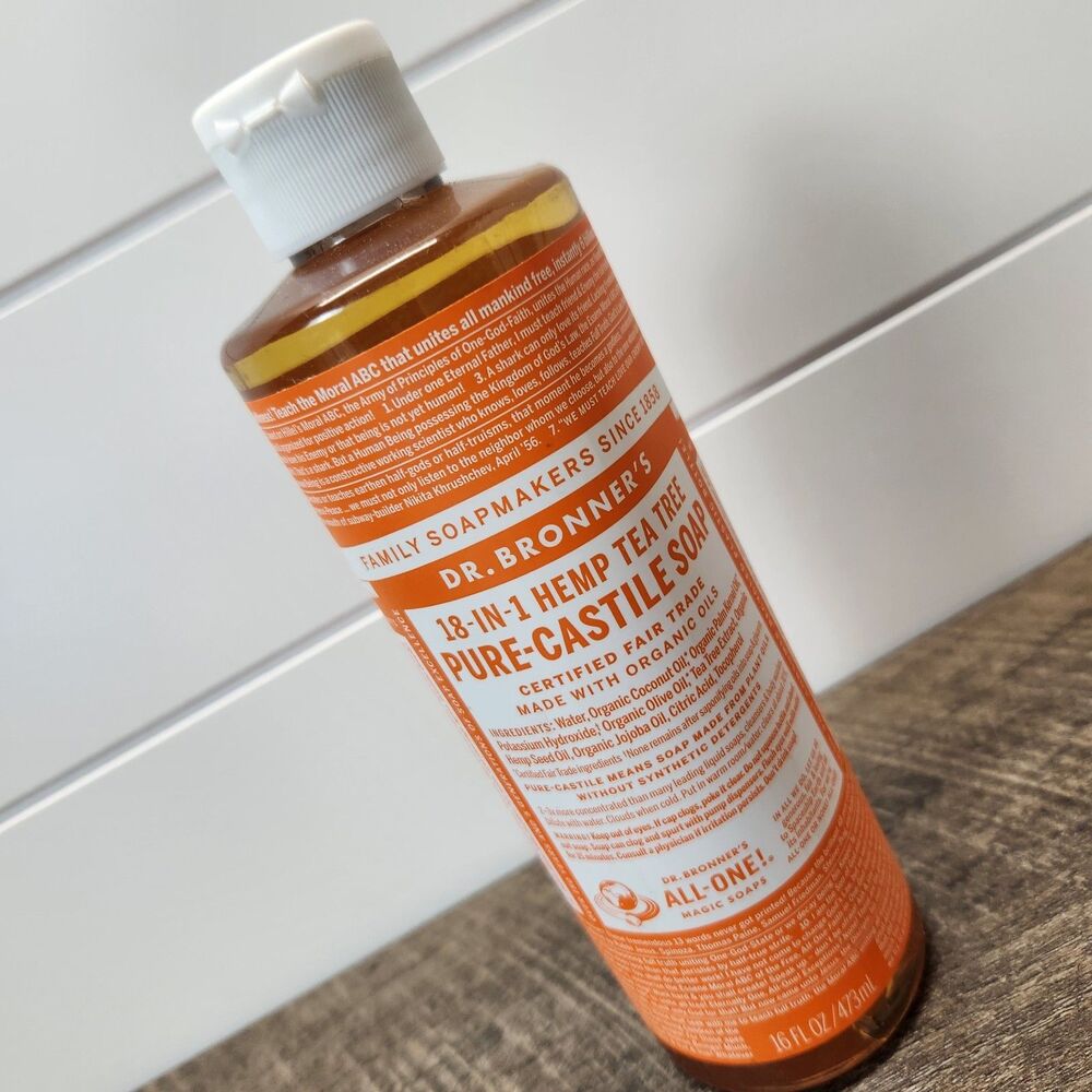 Dr Bronner’s 18-in-1 Hemp Tea Tree Pure-Castile Soap 16oz